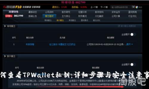 如何查看TPWallet私钥：详细步骤与安全注意事项